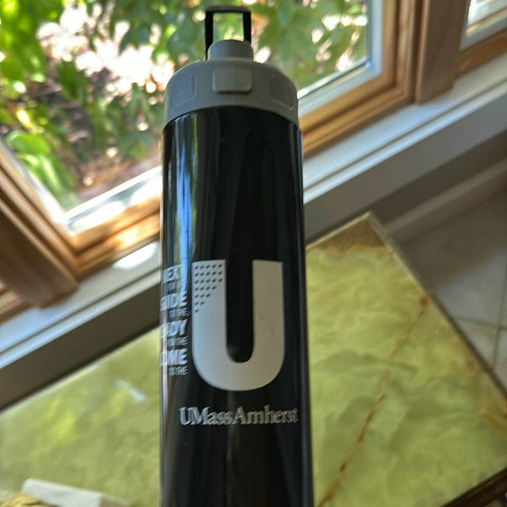 UMass Amherst water bottle
